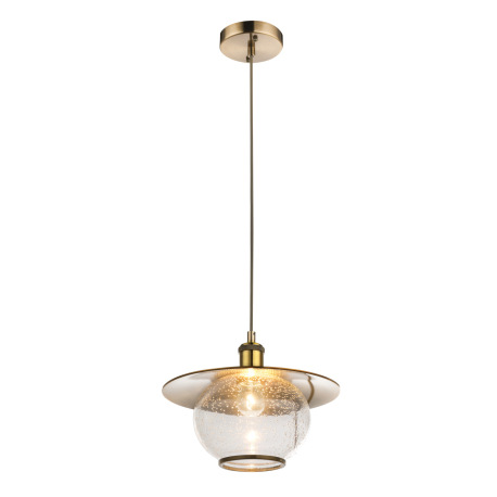 Závesné svietidlo, kov bronzovej farby, sklo, Ø 300, V: 1200, bez žiarovky 1xE27, max. 60W 230V.