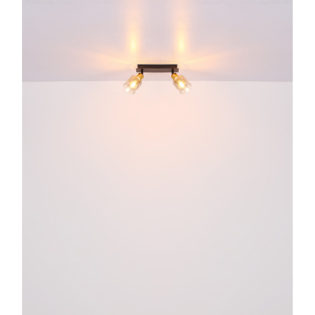 Závesné svietidlo, kov čierny, kov zlatý matný, sklo dymové, priehľadné, kábel PVC čierny, možnosť s 18