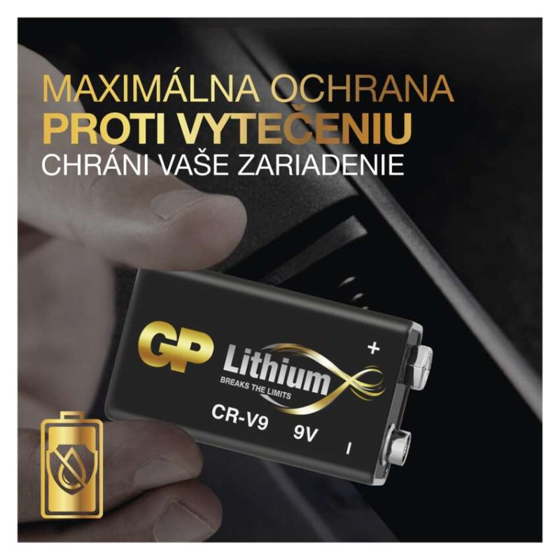 Lítiová batéria GP CR-V9 (9V), 1 ks 5