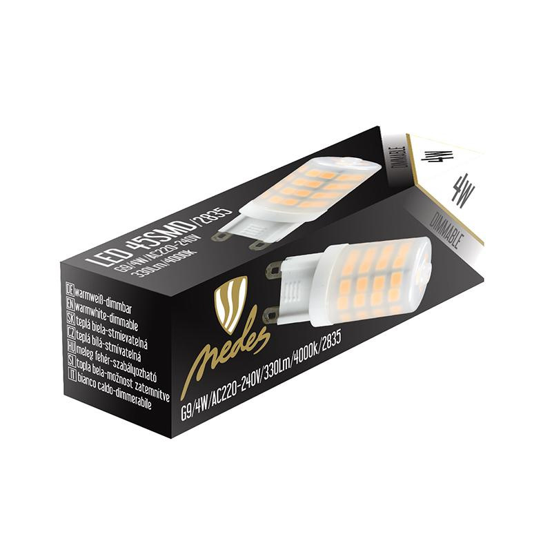 LED stmievateľná žiarovka 4W - G9 / 4000K - ZLS624CD 4