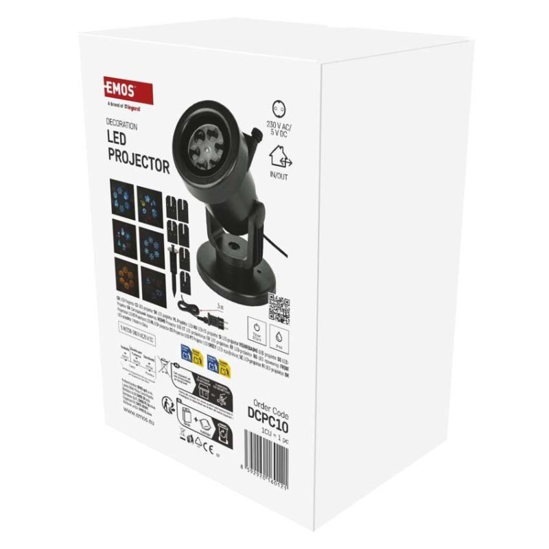 Dekoratívny LED projektor – 6 motívov, pre exteriér aj interiér 9