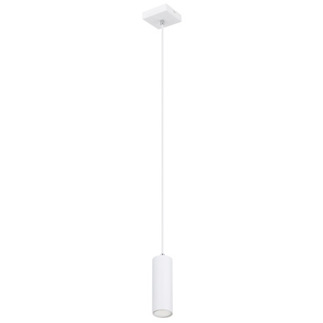 Závesné svietidlo, kov biely, PVC kábel biely, DxŠxV:90x90x1200mm, bez žiarovky 1x GU10, max. 35W 23 7