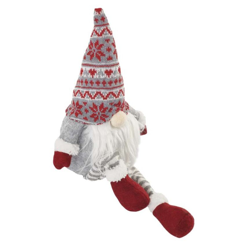 LED vianočný škriatok sediaci, 27 cm, 3× AA, vnút., teplá biela 8