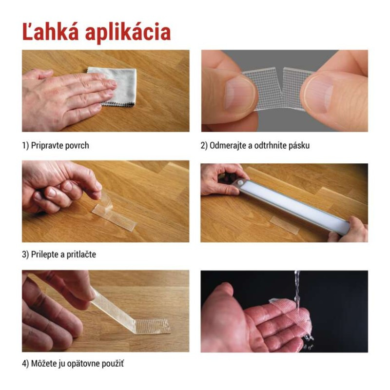  Dvojstranná NANOGRID páska 19 mm / 3 m, priehľadná 3