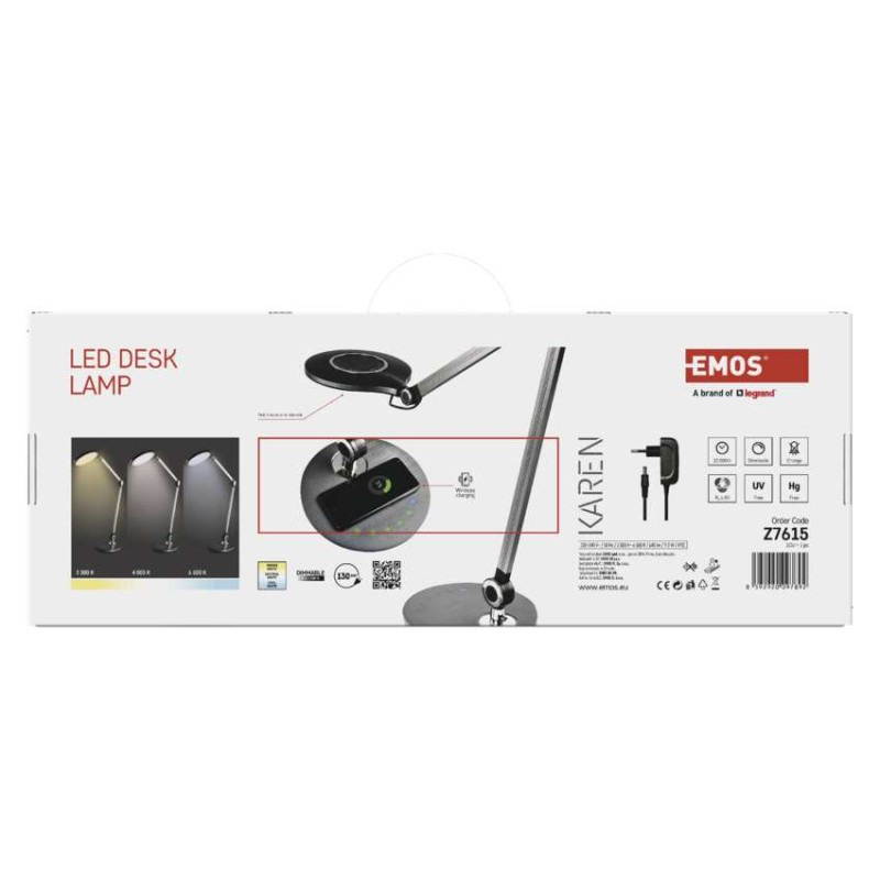 LED stolná lampa KAREN, čierna 12