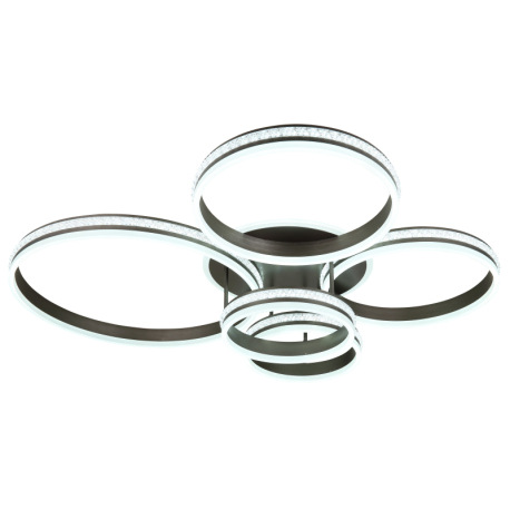 Stropné svietidlo, kov/hliník titán, akryl biely, stmievateľné, niekoľko úrovní pomocou nástenného v 14