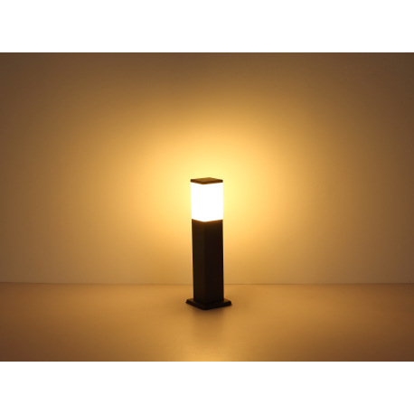 Vonkajšie svietidlo, nerez antracit, plast biely, IP44, ŠxV: 80x330mm, H: 165mm, bez žiarovky 1x E27 12