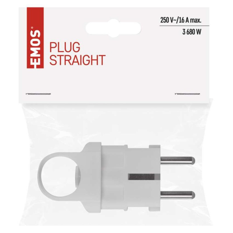 Vidlica priama pre predlžovací kábel, biela 4