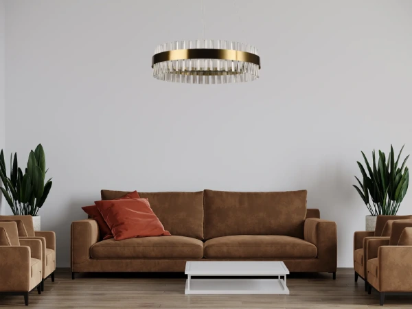 LED krištáľový luster + diaľkový ovládač 50W - J6301/C 10