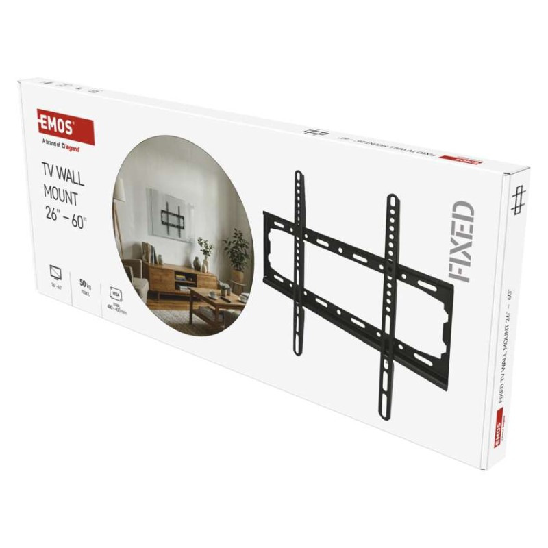 Pevný nástenný TV držiak 26-60" (65–152 cm) 9