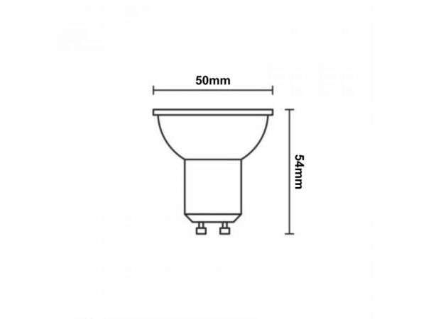 LED stmievateľná žiarovka 6,7W - GU10 / 4000K - ZLS1227D 5