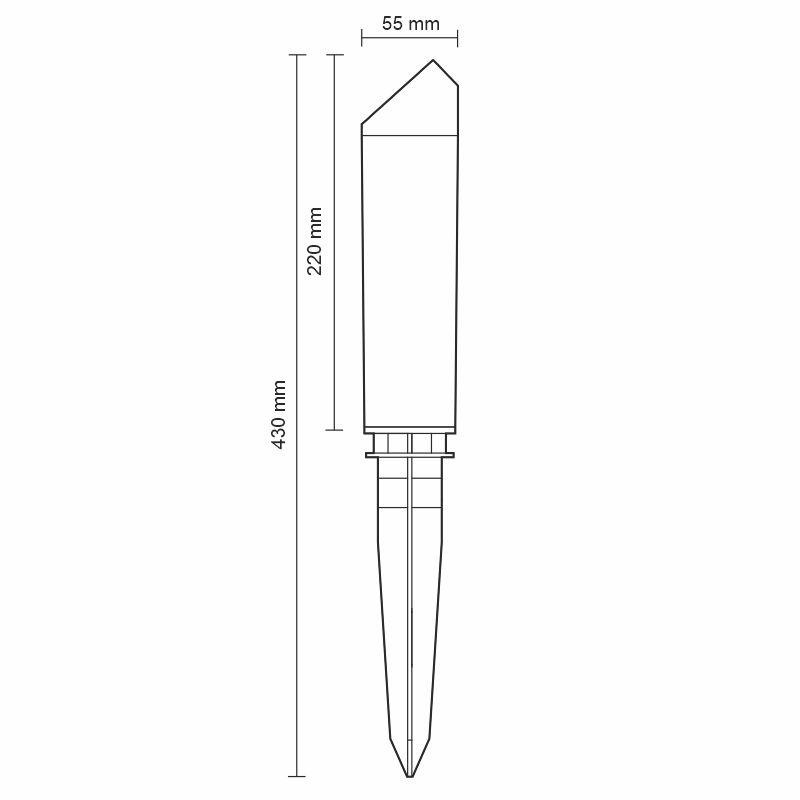 LED záhradná lampa 3W / IP65 / 4000K - LGL321 2