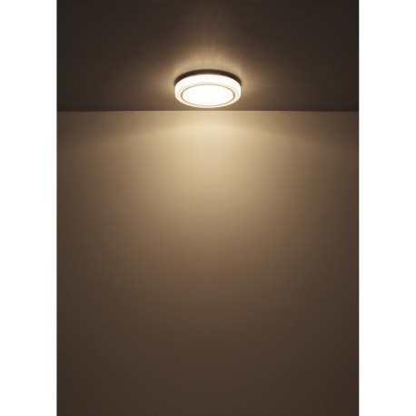 Stropné svietidlo, biely kov, plast biely, chrómový krúžok, číre plastové krištále, ø: 400mm, V: 80m 5