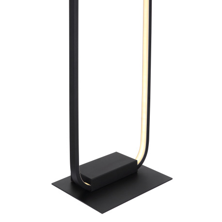 Stojanové svietidlo, kov čierny, plast opál, kábel 1,8m, vypínač, DxŠxV:230x180x1300, vrátane 1xLED 4