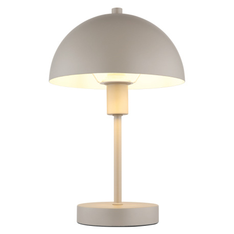 Stolná lampa, kov, piesková matná, kábel PVC priehľadný, kolískový vypínač na kábli, ø: 200mm, V: 31