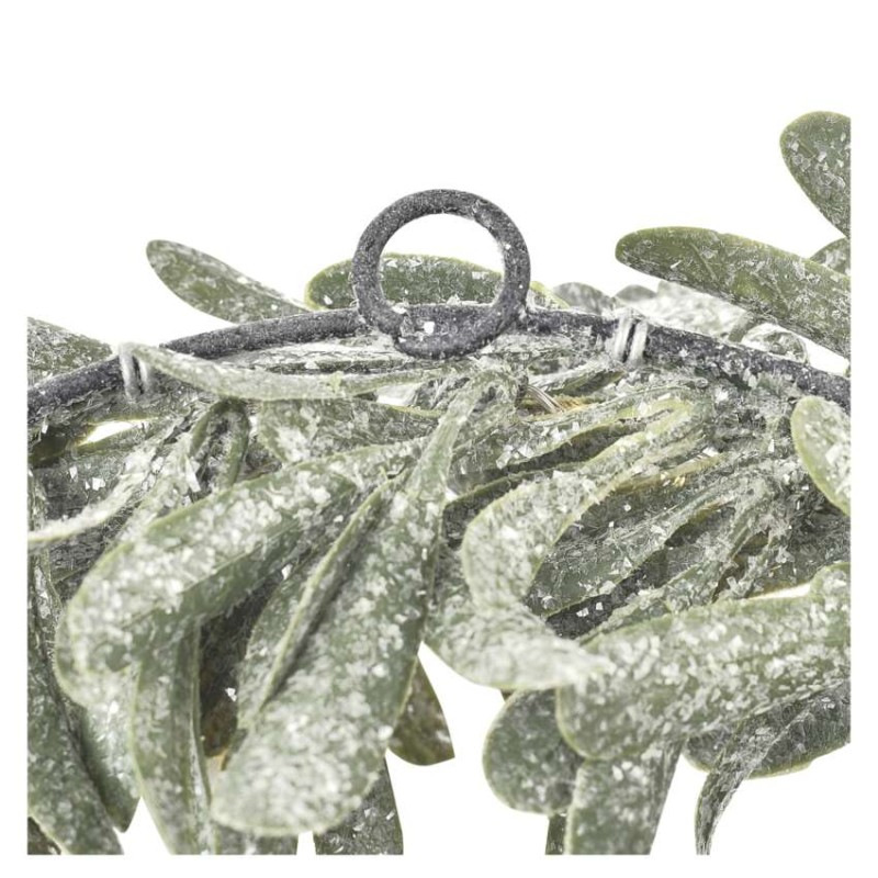 LED dekorácia - veniec z imela, 3x AA, teplá biela, časovač 9