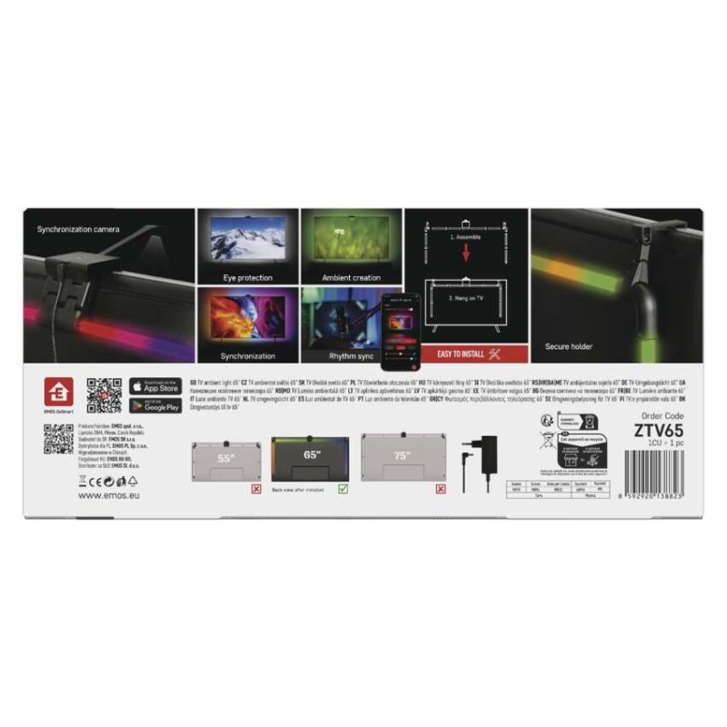 GoSmart Ambientné LED RGB osvetlenie za TV 65“ (164 cm) 11