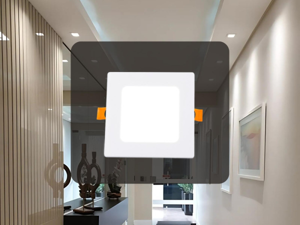 LED vsadený panel 6W / PS / SMD / 4000K / WH - LPL221 5