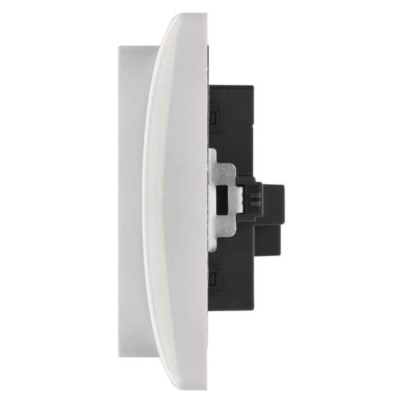 Zásuvka dvojnásobná, biela 1