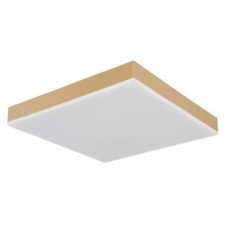 Stropné svietidlo kov biely, plast mosadz matný, akryl opál, DxŠxV: 300x300x65mm, LED 18W 230V, 2300 9