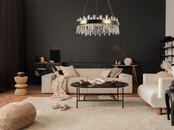 LED krištáľový luster + diaľkový ovládač 80W - J6342/C 9