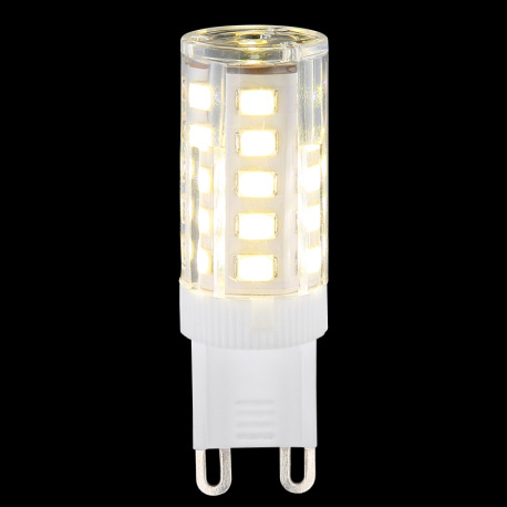 LED žiarovka, hliník, plast priehľadný, polykarbonát biely, Ø16, V:50, 1xG9 LED 3.5W 230V, 380lm, 40 3
