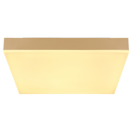 Stropné svietidlo kov biely, plast mosadz matný, akryl opál, DxŠxV: 300x300x65mm, LED 18W 230V, 2300 10