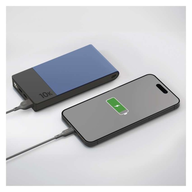 Power bank GP M2+ Series, 10 000 mAh, 22,5 W, modrá 1