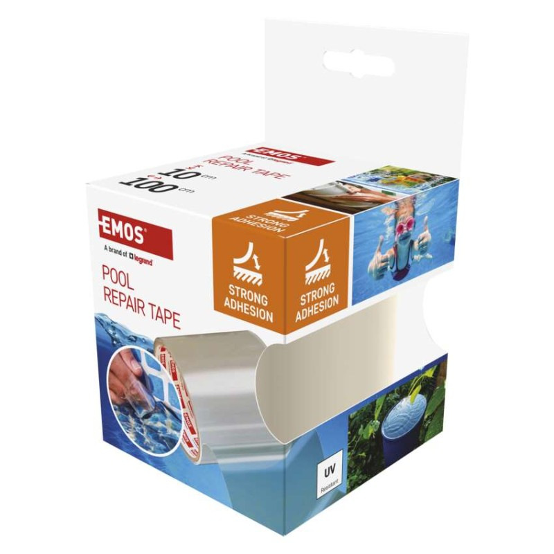 Opravná lepiaca páska na bazény, 1 m × 100 mm, transparentná 6