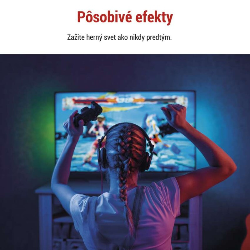 GoSmart Ambientné LED RGB osvetlenie za TV 65“ (164 cm) 7