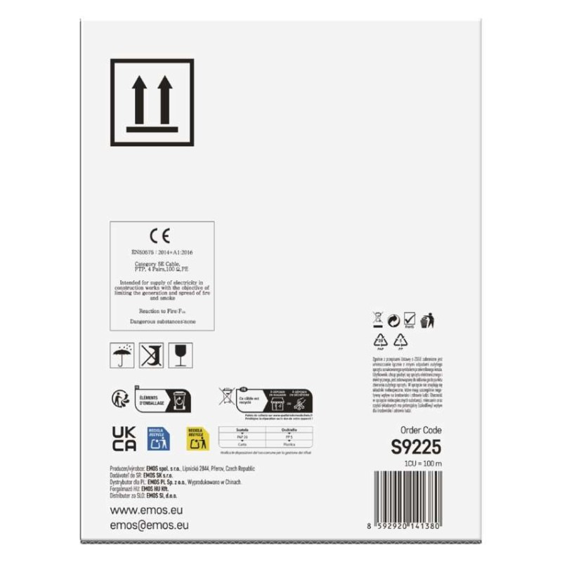 Datový kábel FTP 5E, outdoor, 100m 6