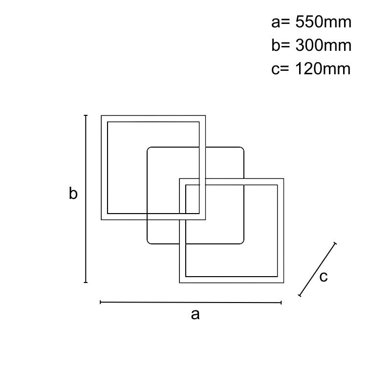 LED stropné svietidlo s diaľkovým ovládačom 80W - J3366/BR 1