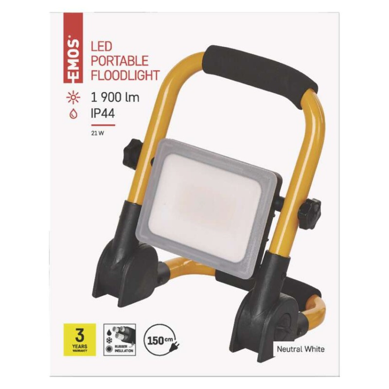 LED reflektor ILIO 21W, žlto-čierny, IP44, 1900 lm, neutrálna biela 10