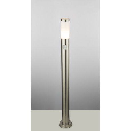 Vonkajšie svietidlo, nerezová ocel, plast biely, IP44, senzor: 90 °, dosah 9m, Ø 127, V: 1100, bez ž 6