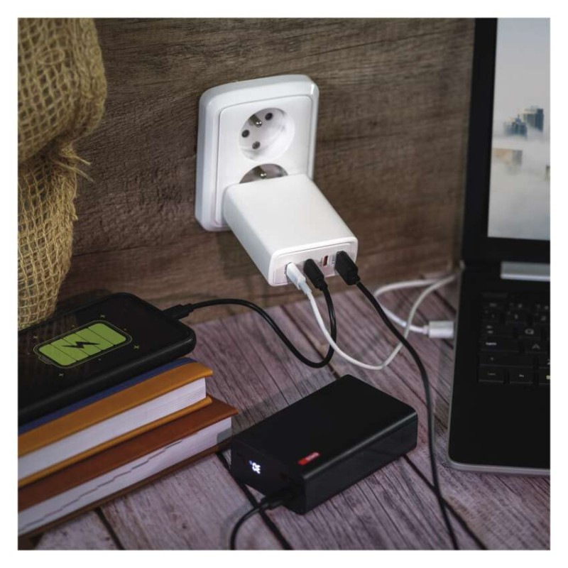 Univerzálny USB adaptér GaN do siete PD 120 W max. 12