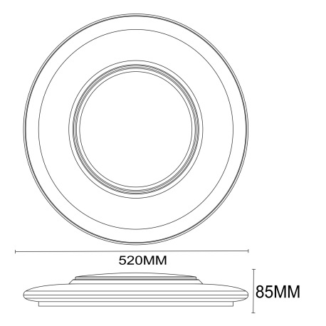 Stropné svietidlo, kov biely, chróm, akryl, plastové krištále, trblietavý efekt, nočné svetlo, stmie 8
