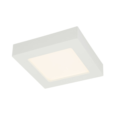 Stropné svietidlo, plast biely, plast opál, DxŠxV:172x172x35, vrátane 1xLED 12W 230V, 1000lm, 3000K.