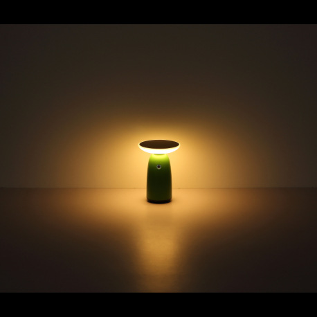 Solárne sv., hliník zelený matný, plast čierny matný/biely, dotykový stmievač, pamäť, bez adaptéra, 6