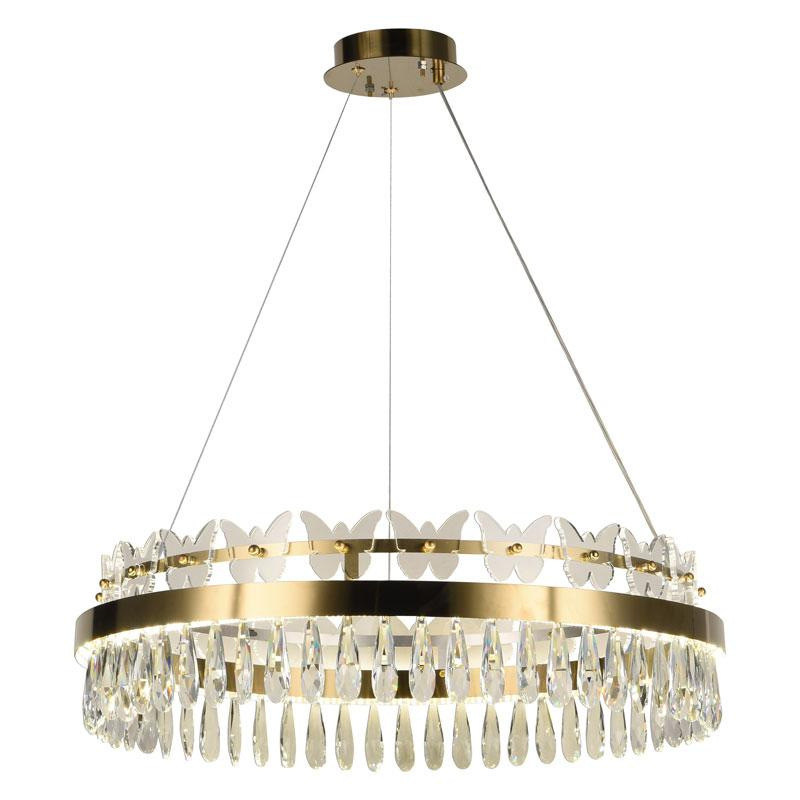 LED krištáľový luster + diaľkový ovládač 80W - J6341/C 7