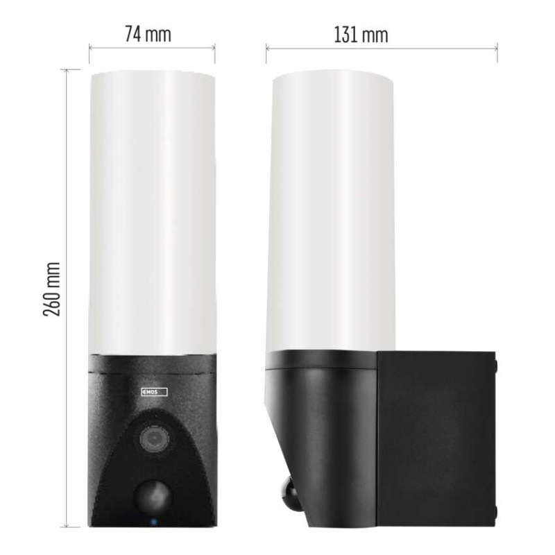 GoSmart Vonkajšia otočná kamera IP-310 TORCH s WiFi a svetlom, čierna 4