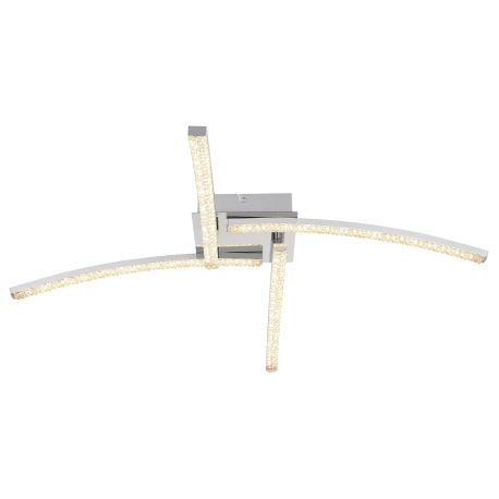 Stropné svietidlo, kov chróm, plast, akrylové krištále priehľadné, nastaviteľné, zmena farby svetla 4