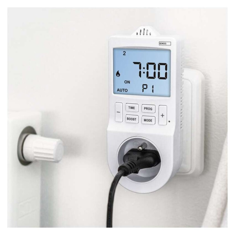 Termostat do zásuvky s funkciou digitálneho časovača 2v1 13