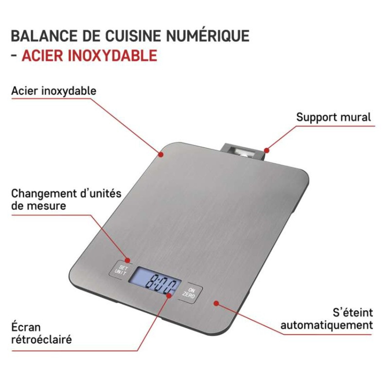 Digitálna kuchynská váha EV023, strieborná 13