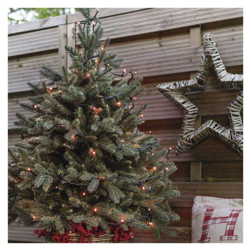 Standard LED spojovacia vianočná reťaz, 10 m, vonkajšia aj vnútorná, červená 6