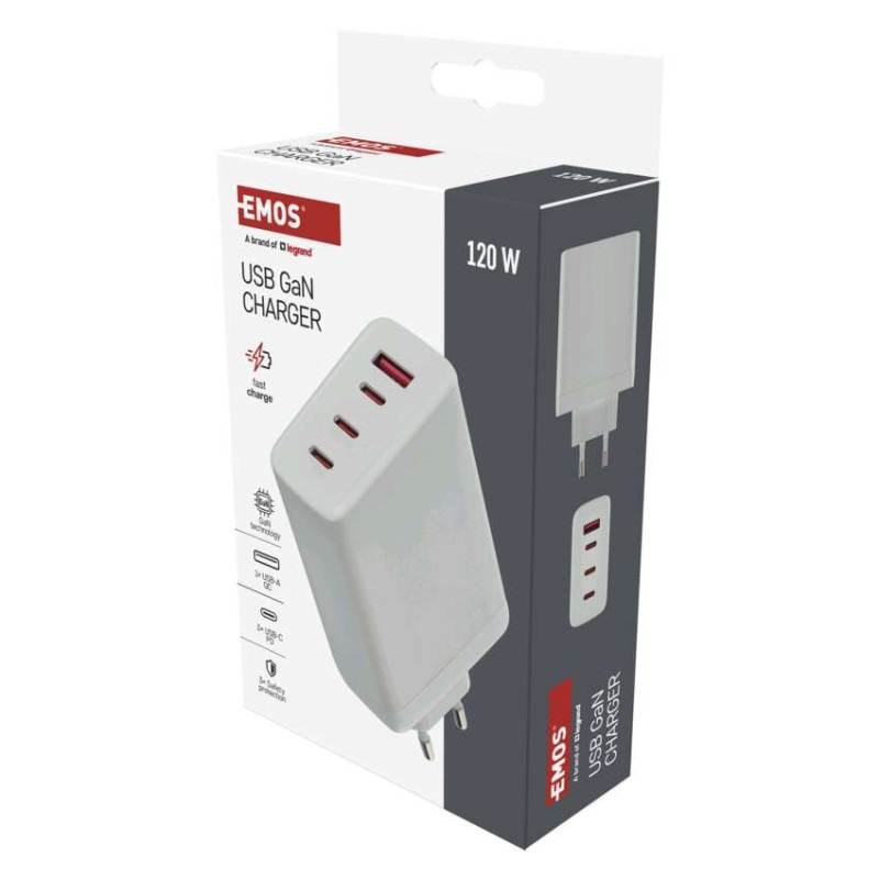 Univerzálny USB adaptér GaN do siete PD 120 W max. 9