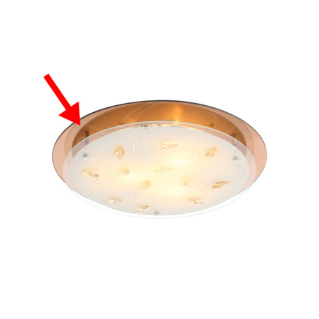 Náhradné sklo pre 40413-3, zrkadlové, ø46cm