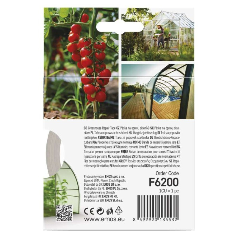 Opravná lepiaca páska na polykarbonát a sklo, 25 m × 50 mm, transparentná 6