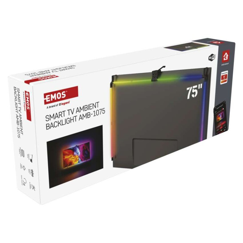 GoSmart Ambientné LED RGB osvetlenie za TV 75“ (189 cm) 13