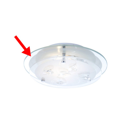 Náhradné sklo pre 40409, ø24cm