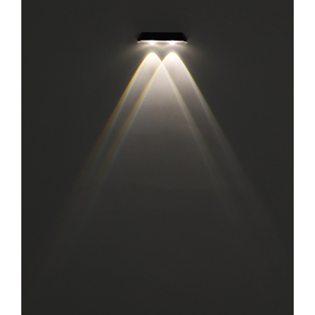 Solárne svietidlo, plast čierny/priehľadný/satinovaný, vypínač, krokový prepínač, fixácia farieb, vr 8